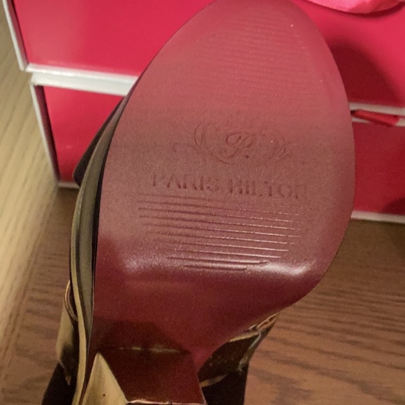 Paris Hilton Catriona Wedge Platform Sandle Shoes - Picture 12 of 14